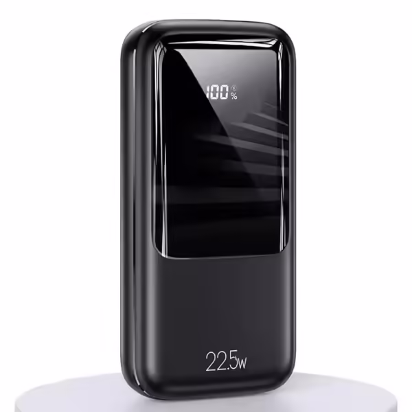 20,000mAh Powerbank con 2 Puertos USB-A, 1 USB-C. Potencia de 22.5W + Display