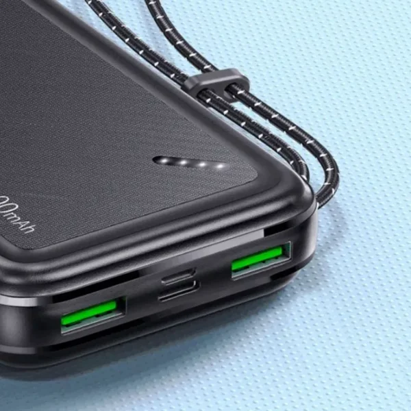 20,000mAh Powerbank con 2 Puertos USB-A, 1 USB-C. Potencia de 22.5W - Imagen 2