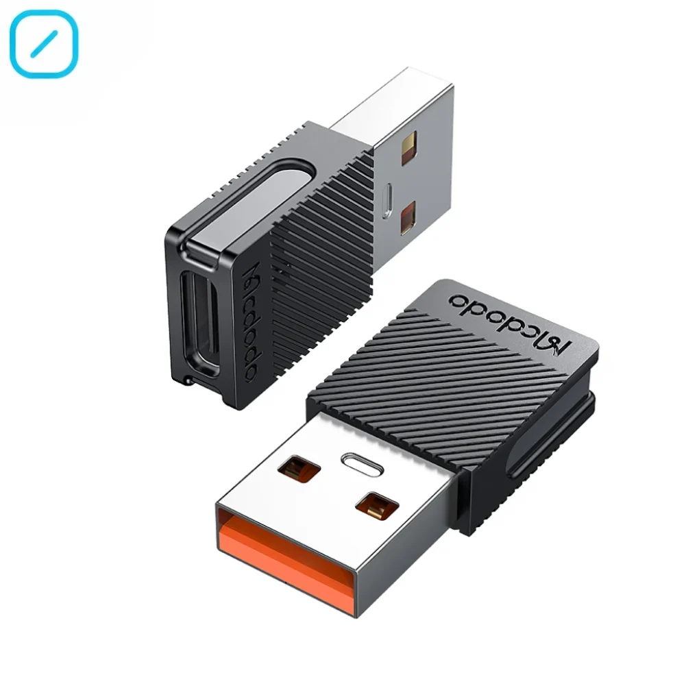 Adaptador Tipo-C a USB-A 2.0 Para Carga rápida y datos
